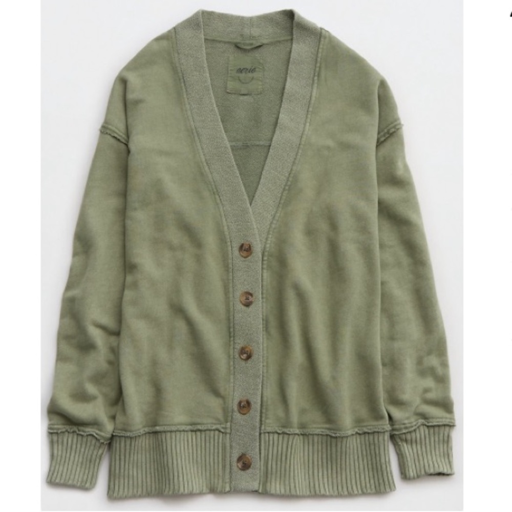 Aerie Fleece Cardigan